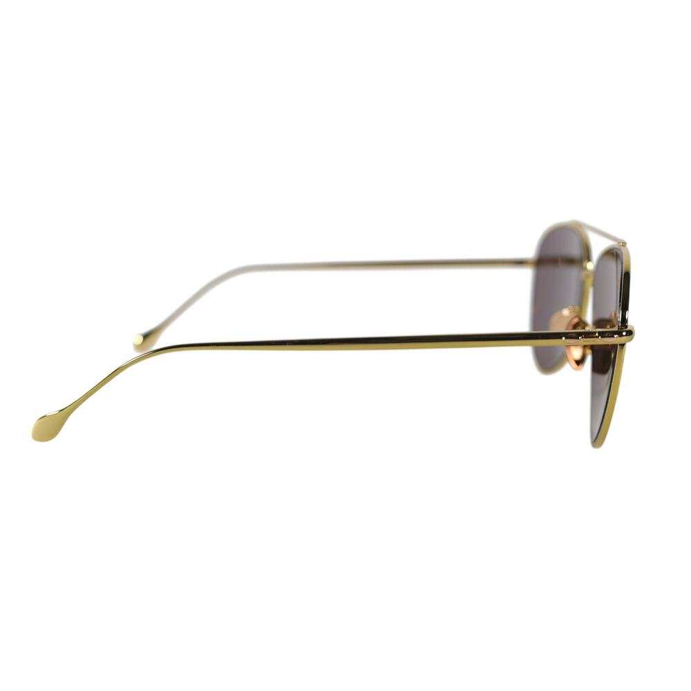Isabel Marant Metal Aviator Sunglasses - Yellow Gold / Yellow Mirror - NWT - Picture 5 of 8
